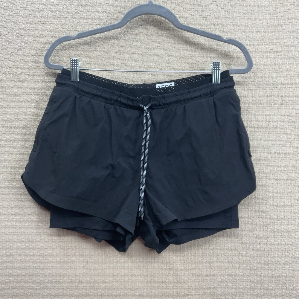 Athleta Trekkie Crest 2 in 1 Shortie Black Shorts Women's Size 12 Hiking Walking